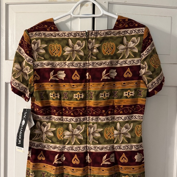 NWT Sag Harbor Patterned Dress - Picture 2 of 3